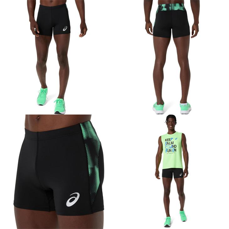 アシックス メンズ 陸上競技 asics トラックグラフィックショートタイツ 吸汗速乾 ドライ ストレッチ 陸上スパッツ トラック競技 練習 部活 /2091A830 | ASICS | 09