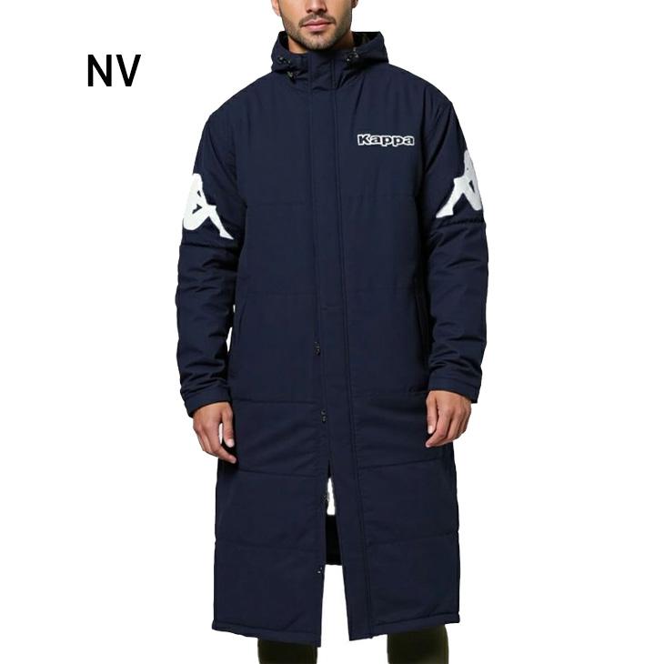 Kappa（カッパ） 中綿 ロングコート メンズ 軽量タフタベンチコート