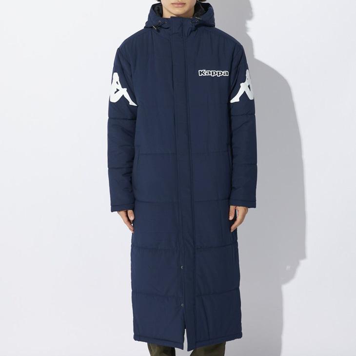Kappa（カッパ） 中綿 ロングコート メンズ 軽量タフタベンチコート