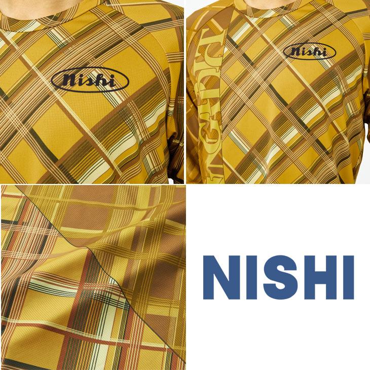 ニシ・スポーツ 長袖シャツ NISHI ランニングウェア スリムシルエット