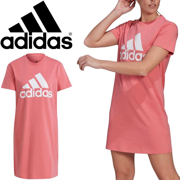 ワンピース 半袖 レディース アディダス Adidas W Ess Bl Sj ドレス スポーティ カジュアル ウェア 女性 ピンク系 ロングtシャツ ルームウェア 275 Gm5590 Apworld 通販 Paypayモール