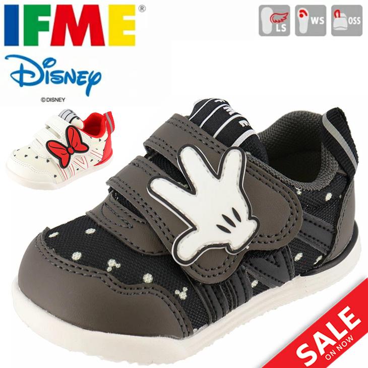 ベビーシューズ スニーカー キッズ 子供靴 驚きの値段 12 15cm イフミー Ifme ディズニー Disney ミニー 30 1324 軽量 キャラクター 男の子 女の子 ミッキー Apworld