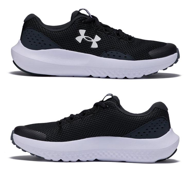 アンダーアーマー ジュニア ランニングシューズ UNDER ARMOUR UAサージ4 D相当 22.5-24.5cm 子供靴 ローカット ひも靴 キッズシューズ スニーカー /3027103｜apworld｜09