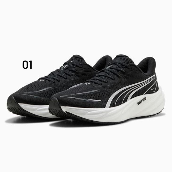 プーマ ランニングシューズ 2E相当 メンズ PUMA ヴェロシティ ニトロ 5 VELOCITY NITRO 5 軽量 高反発 クッション 通気性 ロードラン ジョギング /312944 | PUMA | 01