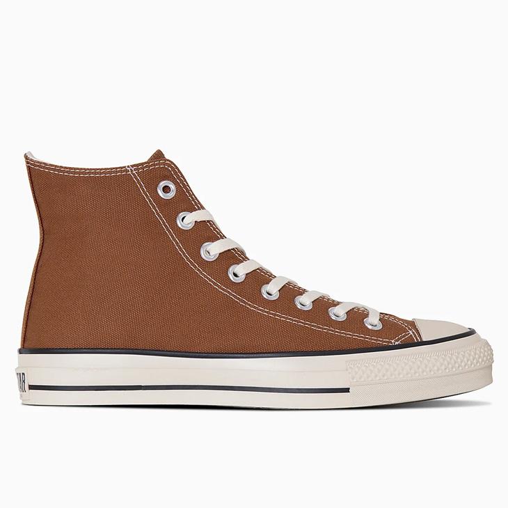 【ゆーた】ブラウンキャンバスハイカットスニーカー　vintage CONVERSE（コンバース） スニーカー メンズ レディース 日本製 限定