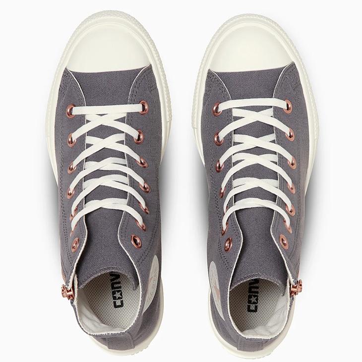 コンバース スニーカー レディースシューズ 厚底モデル converse オールスターライト PLTS PG Z HI 軽量 ハイカット カジュアル 靴 ジッパー /3131349 | CONVERSE | 07