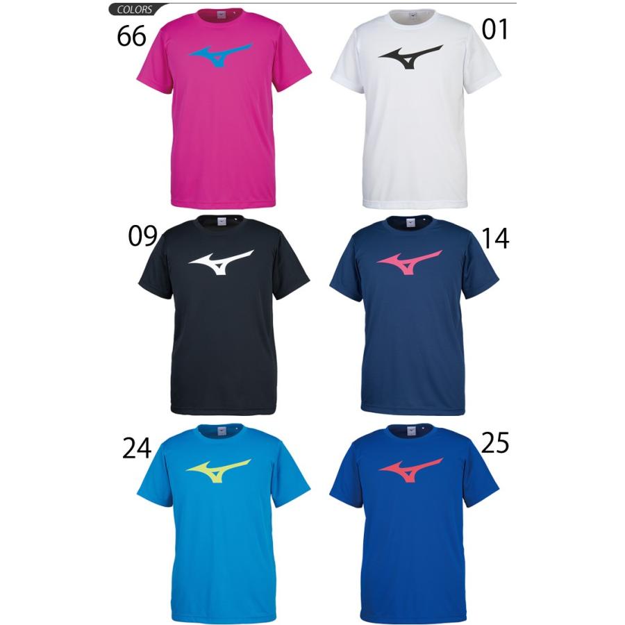 Tシャツ 半袖 メンズ レディース ミズノ Mizuno 自宅トレーニングシャツ ビッグロゴ ランニング サッカー フィットネス ジム トップス スポーツウェア 32ja8155 Apworld 通販 Paypayモール