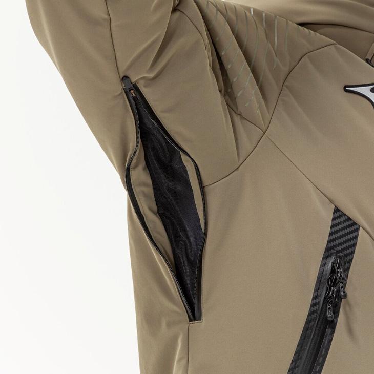 ミズノ 中綿コート 長袖 メンズ ユニセックス mizuno テックフィル ブレスサーモ インサレーテッドコート 保温 防寒用 中わた入り /32MEC538【ギフト不可】の画像