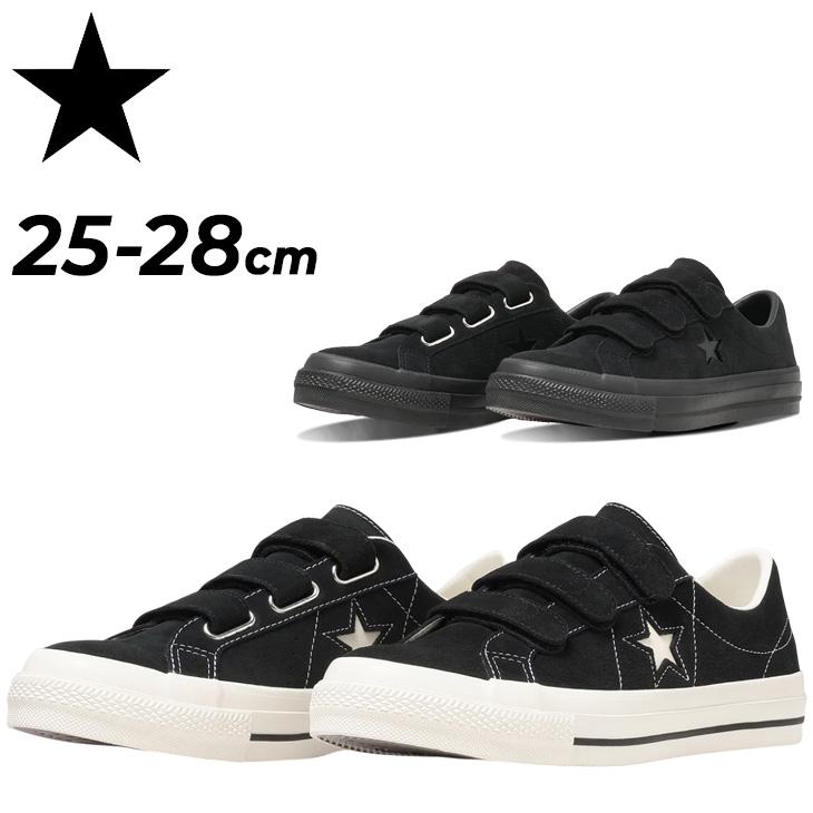【美品】コンバース　黒　革靴　スリッポン　ベルト　27センチ CONVERSE（コンバース） スニーカー メンズ ワンスター スエード V-3