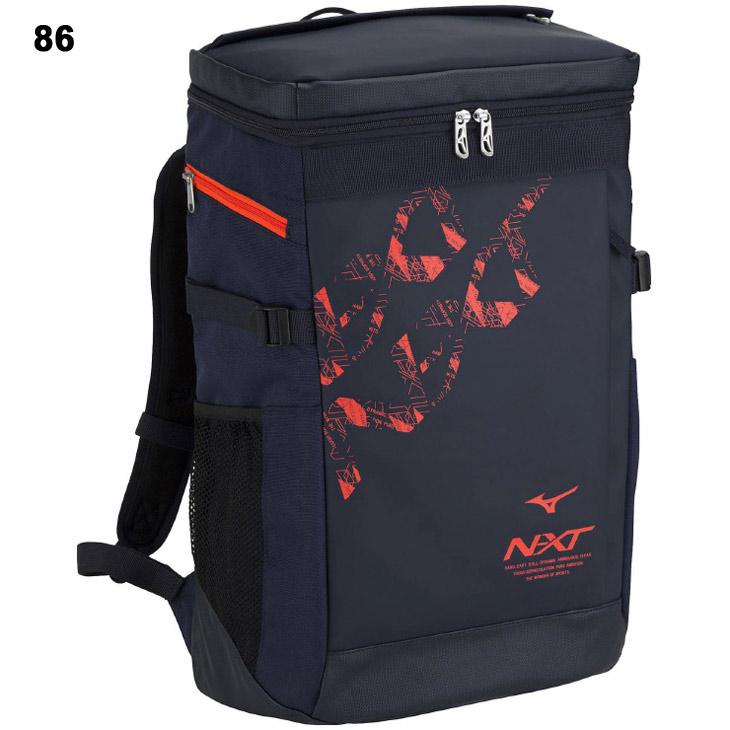 ミズノ リュック 約30L バッグ 鞄 mizuno N-XT バックパック30 スポーツバッグ デイバッグ スクエア型 トレーニング ジム 男女兼用 普段使い 通学 /33JD3000｜apworld｜02