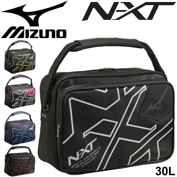 ショルダーバッグ メンズ レディース ミズノ mizuno N-XT エナメルバッグ Lサイズ 約10L/スポーツバッグ 斜めがけ ビッグロゴ ジム/33JS9002 | MIZUNO