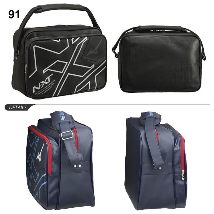 ショルダーバッグ メンズ レディース ミズノ mizuno N-XT エナメルバッグ Lサイズ 約10L/スポーツバッグ 斜めがけ ビッグロゴ ジム/33JS9002 | MIZUNO | 02