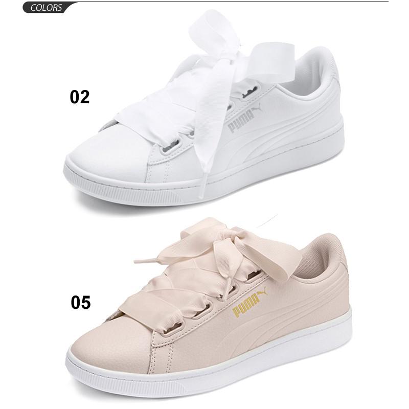スニーカー レディース シューズ プーマ Puma ビッキー V2 リボン コア Vikky V2 Ribbon Core コートスタイル ひも靴 ローカット Apworld 通販 Paypayモール