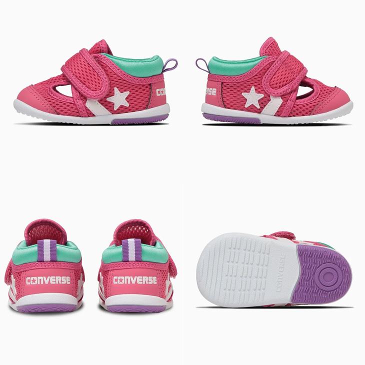 コンバース ベビーシューズ ベビー靴 converse BABY リトルサマー9 子供靴 12-15cm サマーシューズ サンダル ベルトタイプ メッシュ 春夏 子ども 幼児 /3730309｜apworld｜07