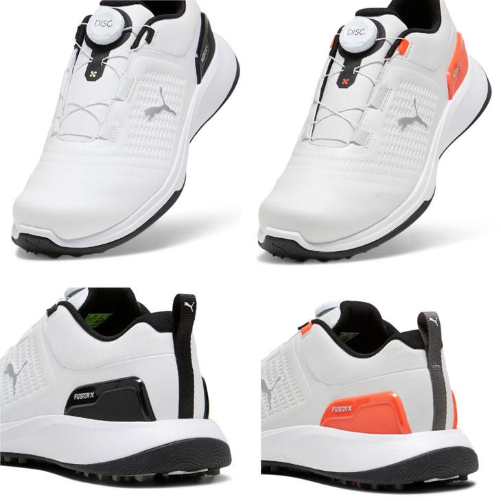 PUMA ゴルフシューズ DISC ホワイト/ブラック PUMA（プーマ） メンズ ゴルフシューズ 2E相当 PUMA GOLF グリップ