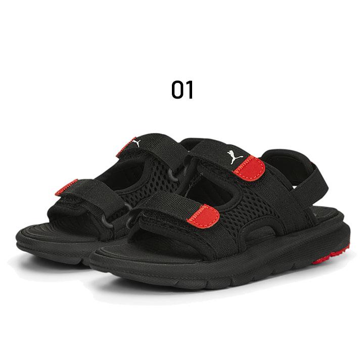 PUMA キッズ スポーツサンダル 17-21cm ジュニア 子供靴/プーマ