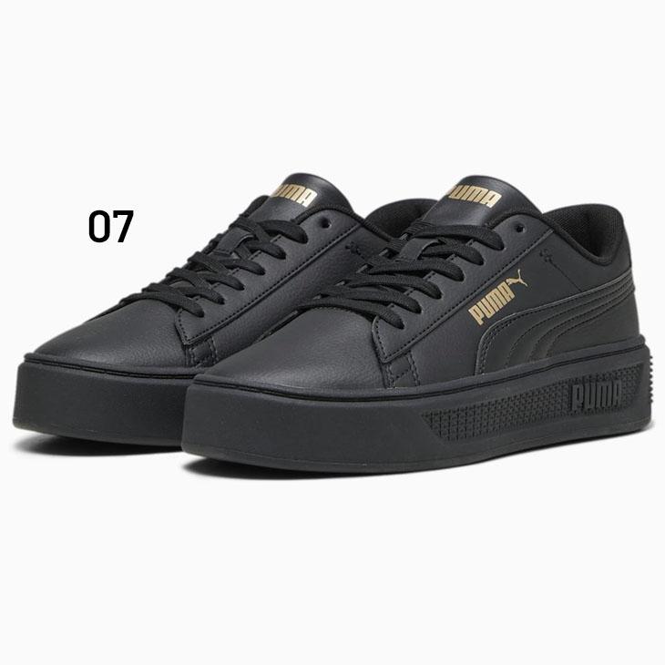 プーマ スニーカー 厚底 レディース PUMA スマッシュプラットフォームV3 ローカット コートスタイル スポーティシューズ 女性 運動靴 /390758【pu22pd】 | PUMA | 03