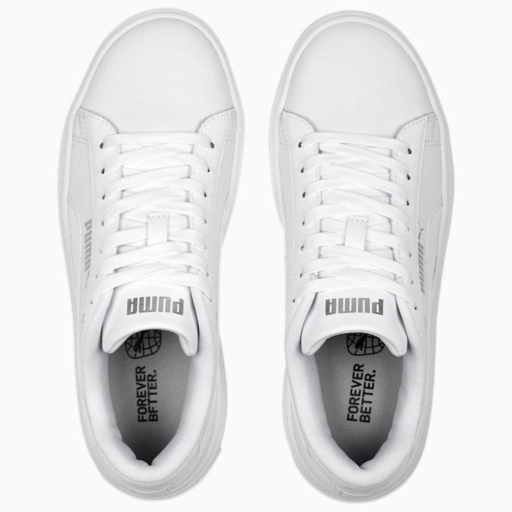 プーマ スニーカー 厚底 レディース PUMA スマッシュプラットフォームV3 ローカット コートスタイル スポーティシューズ 女性 運動靴 /390758【pu22pd】 | PUMA | 09