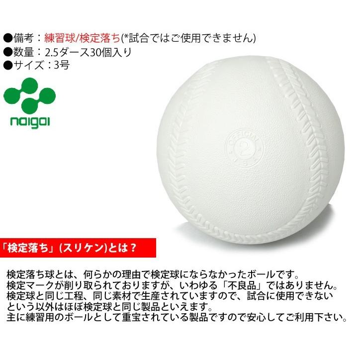 紺×赤 ソフトボール 3号 練習球 スリケン 検定落ち・ナイガイ製 4