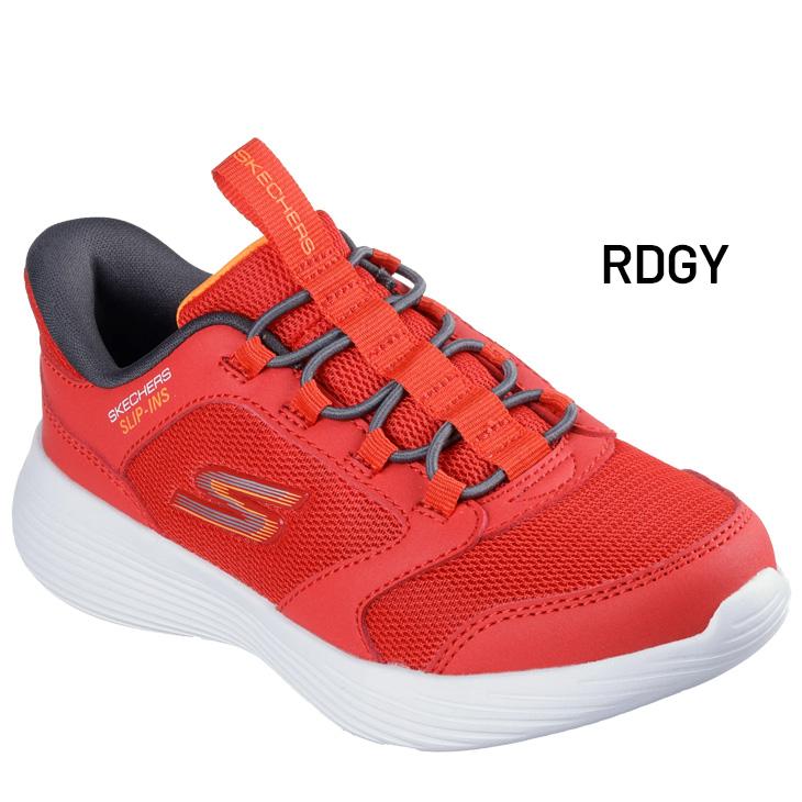 SKECHERS スリップインズ 22cm　通学　赤　軽量　人気　新品 SKECHERS（スケッチャーズ） スリップインズ キッズ ジュニア