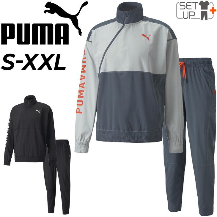 PUMA（プーマ） スポーツウェア 上下 メンズ セットアップ ロゴ プル