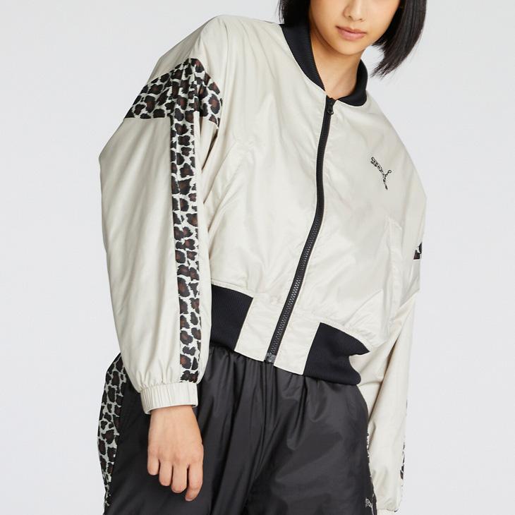PUMA　プーマ　ボア　ジップアップ　ジャンパー　新品 PUMA プーマ クロップジャケット レディース TRN EDGE 裏起毛