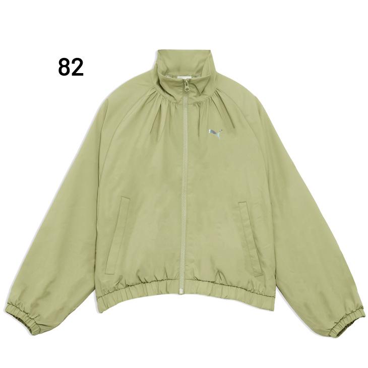 プーマ ウインドブレーカー レディース クロップド丈 ジャケット 長袖 PUMA TRN EDGE ウラメッシュライナー ウーブンJKT 女性用 ウィンドジャケット 裏メッシュ アウター スポーツウェア トレーニング フィットネス ブランド 服 アパレル/527989 PUMA（プーマ） ウインドブレーカー レディース クロップド丈