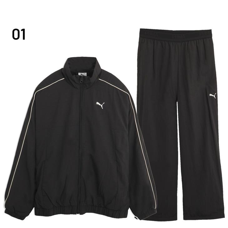 PUMAプーマ トレーニング ランニングウェア レディース Mサイズ PUMA（プーマ） 上下セット レディース PUMA TAD ウーブンジャケット