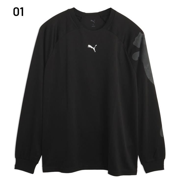 PUMA（プーマ） 長袖 Tシャツ メンズ トレーニング ロゴ AOP 長袖