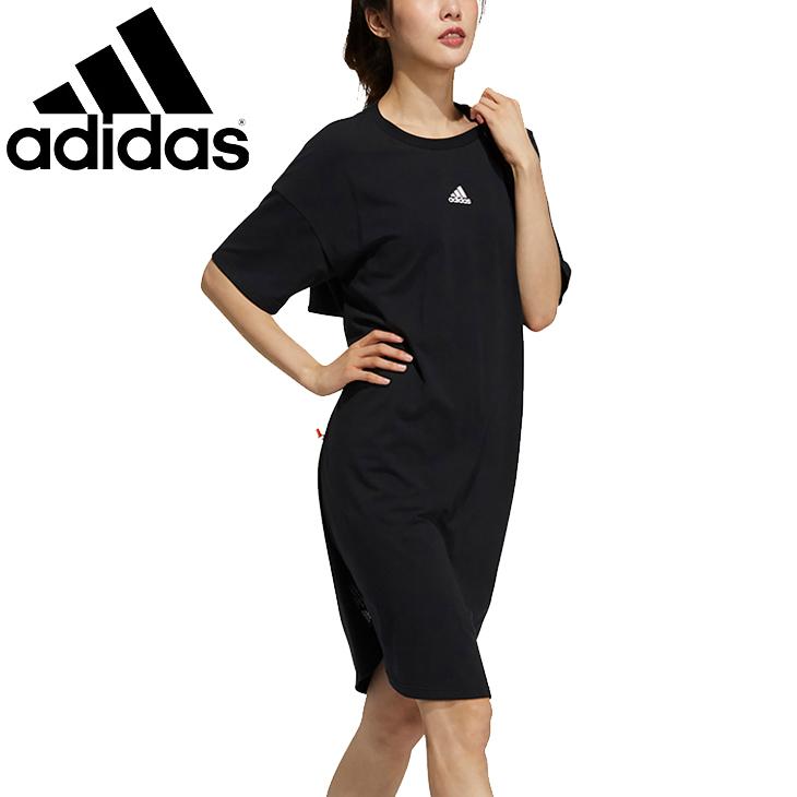 ワンピース 半袖 レディース アディダス Adidas W Tech Ex Dress スポーティ カジュアル ウェア 女性 ブラック 黒 おしゃれ ルームウェア Gp0651 Apworld 通販 Paypayモール