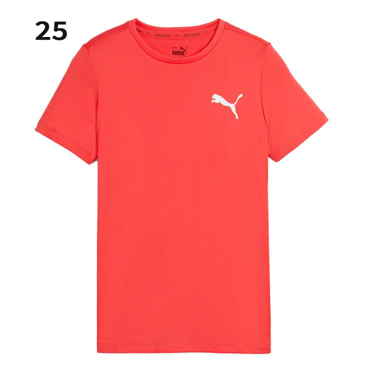 プーマ キッズ ジュニア 半袖 Tシャツ PUMA ACTIVE ESS スモールロゴ TEE 130-160cm 子供服 クルーネック 吸汗速乾 ワンポイント シンプル 子ども用 /588823｜apworld｜07