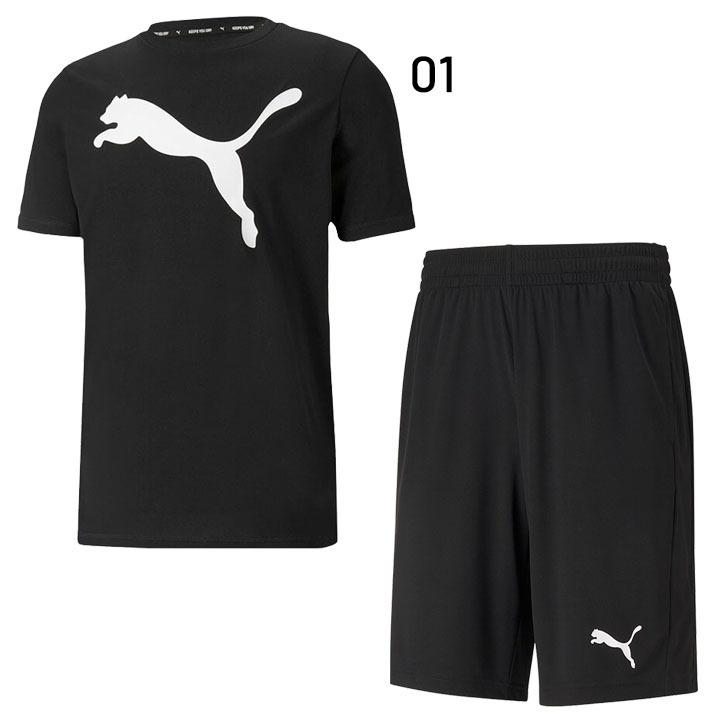 PUMA（プーマ） 半袖Tシャツ ハーフパンツ 上下 メンズ セットアップ