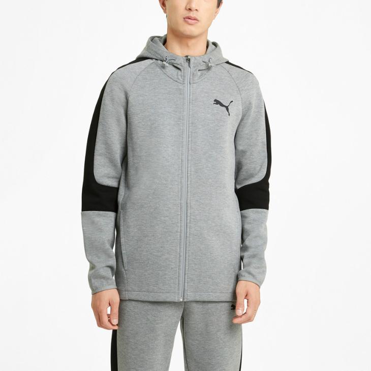 PUMA フーデットスウェット JKT フェザーグレー PUMA（プーマ