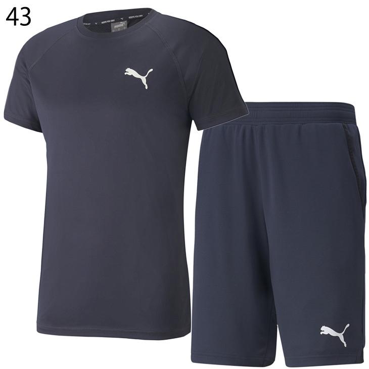 プーマトレーニングウェア半袖長袖セット PUMA（プーマ） トレーニングウェア 上下 セットアップ メンズ PUMA