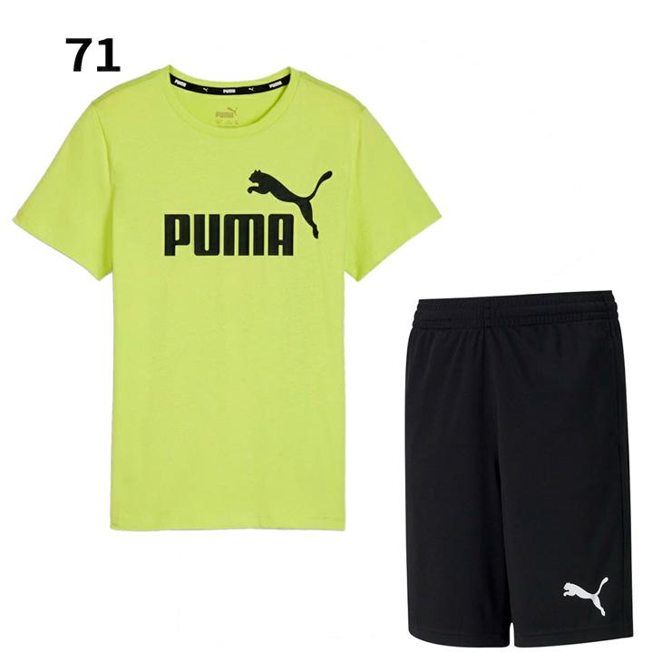 プーマ キッズ ジュニア 半袖Tシャツ ハーフパンツ 上下セット PUMA 130-160cm 子供服 男の子 トレーニングウェア セットアップ 子ども用 /588982-588819｜apworld｜06