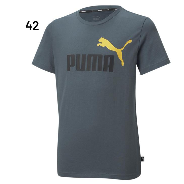 キッズ 半袖 Tシャツ ジュニア 130-160cm 子供服/プーマ PUMA ESS+ 2カラーロゴ/子ども スポーツウェア 男の子 クルーネック 半袖シャツ トップス 男児 /589115-｜apworld｜03