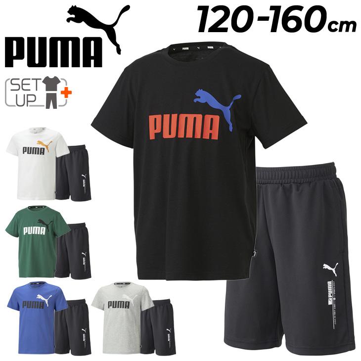 PUMA（プーマ） キッズ 半袖Tシャツ ハーフパンツ 上下 2点セット