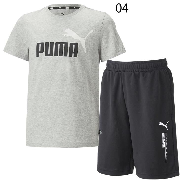 PUMA（プーマ） キッズ 半袖Tシャツ ハーフパンツ 上下 2点セット