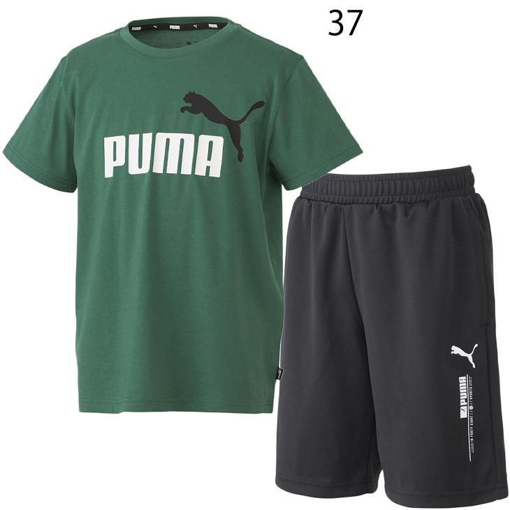 PUMA（プーマ） キッズ 半袖Tシャツ ハーフパンツ 上下 2点セット