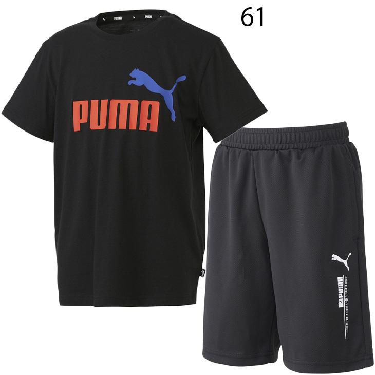 PUMA（プーマ） キッズ 半袖Tシャツ ハーフパンツ 上下 2点セット