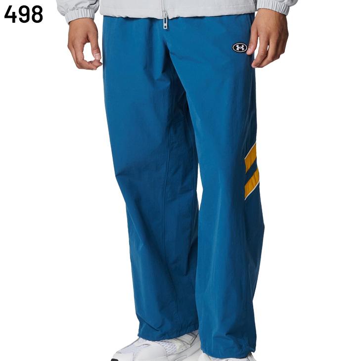 アンダーアーマー メンズ UAナイロン トラックパンツ UNDER ARMOUR ロングパンツ ルーズ はっ水 90sレトロ 男性 大きいサイズ 長ズボン スポーティー /6012646の画像