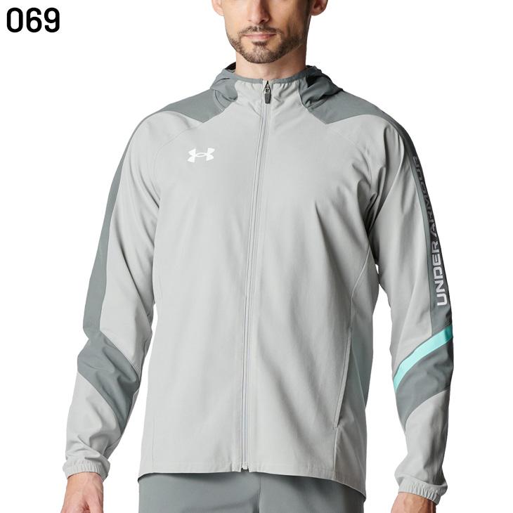 アンダーアーマー ウーブンジャケット メンズ UNDER ARMOUR 薄手 クロスジャージ 長袖 フルジップ フーディー 軽量 ストレッチ 速乾 男性 大きいサイズ /6015051_2