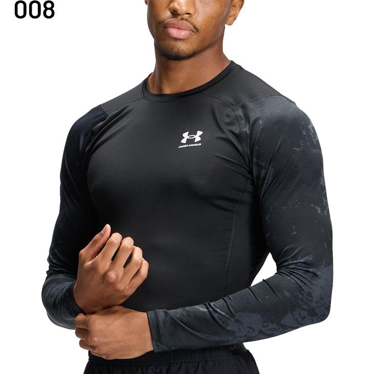 アンダーアーマー コンプレッション メンズ 長袖 シャツ スポーツ インナー UNDER ARMOUR UAヒートギアアーマー カモ柄 /6016931【返品不可】 | UNDER ARMOUR | 01