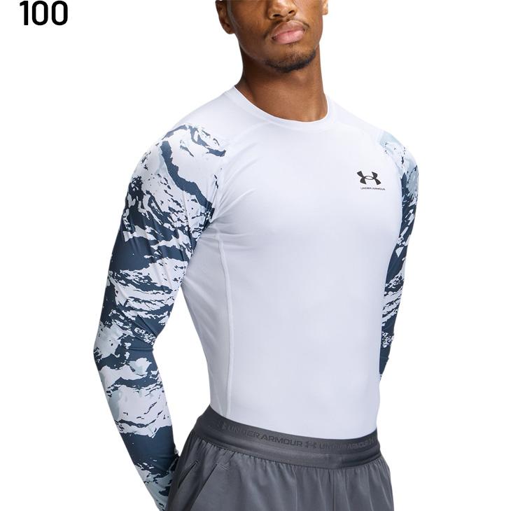 アンダーアーマー コンプレッション メンズ 長袖 シャツ スポーツ インナー UNDER ARMOUR UAヒートギアアーマー カモ柄 /6016931【返品不可】 | UNDER ARMOUR | 02