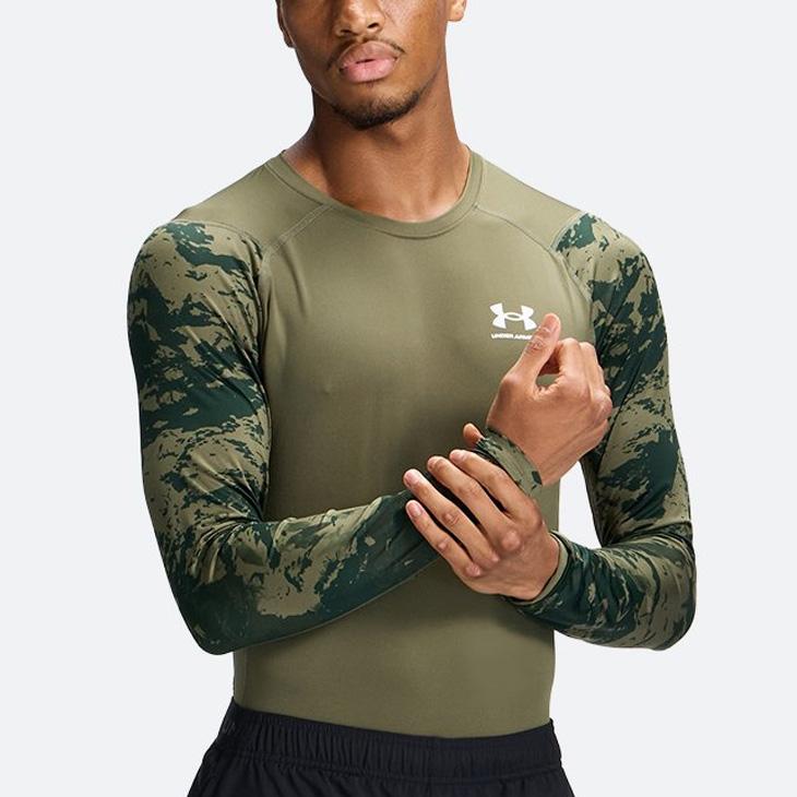 アンダーアーマー コンプレッション メンズ 長袖 シャツ スポーツ インナー UNDER ARMOUR UAヒートギアアーマー カモ柄 /6016931【返品不可】 | UNDER ARMOUR | 05