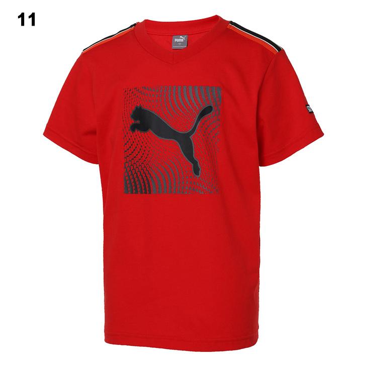 PUMA キッズ 半袖 Tシャツ ジュニア 男の子 130-160cm 子供服