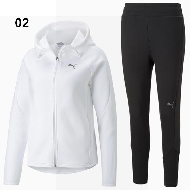 PUMAトレーニングウエア上下Lサイズ レディース PUMA トレーニングウェア 上下 レディース/プーマ EVOSTRIPE