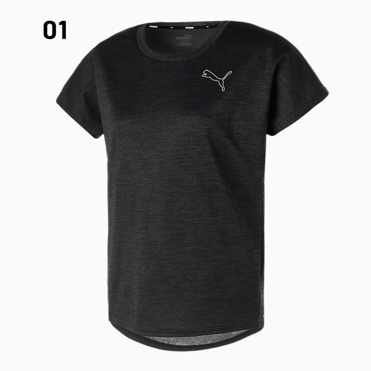 PUMA プーマ 半袖 Tシャツ レディース ACTIVE メッシュ HTR TEE PUMA プーマ 半袖 Tシャツ レディース ACTIVE メッシュ HTR TEE