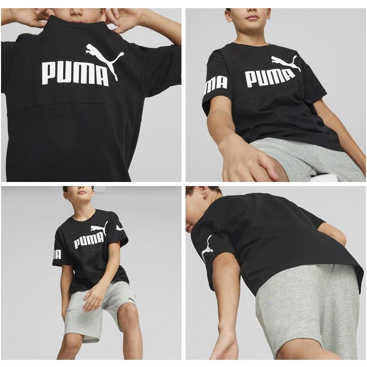 プーマ キッズ 半袖Tシャツ PUMA 130-160cm 子供服 ジュニア トレーニング スポーツウェア 子ども ロゴ プリントT デイリー カジュアル 小学生 /675782｜apworld｜12