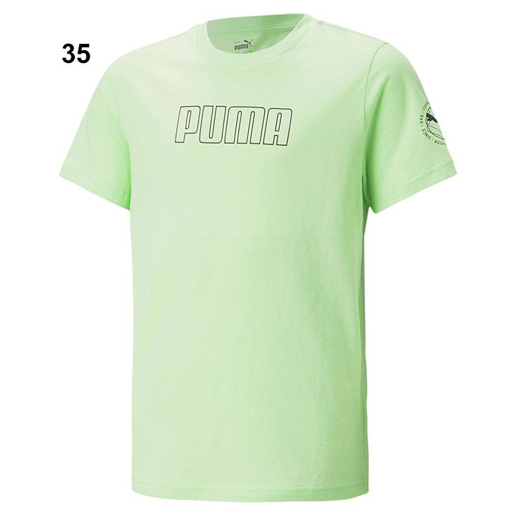 プーマ 半袖 Tシャツ キッズ 男の子 PUMA プリントT 120-160cm 子供服 スポーツウェア クルーネック 普段使い カジュアル 子ども 男児 ボーイズ トップス/675857｜apworld｜04